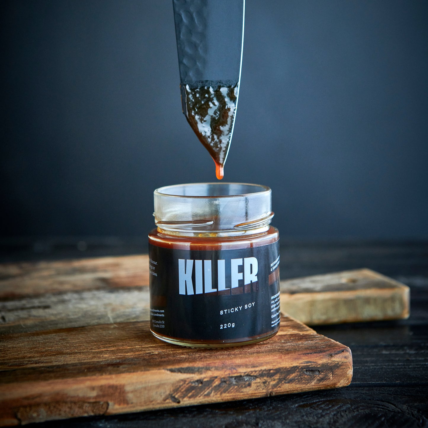 killer condiments sticky soy sauce jar